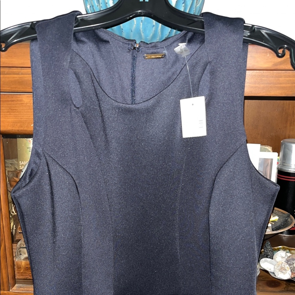 T Tahari Black Sleeveless Shell Dress, Fully Lined Size 4